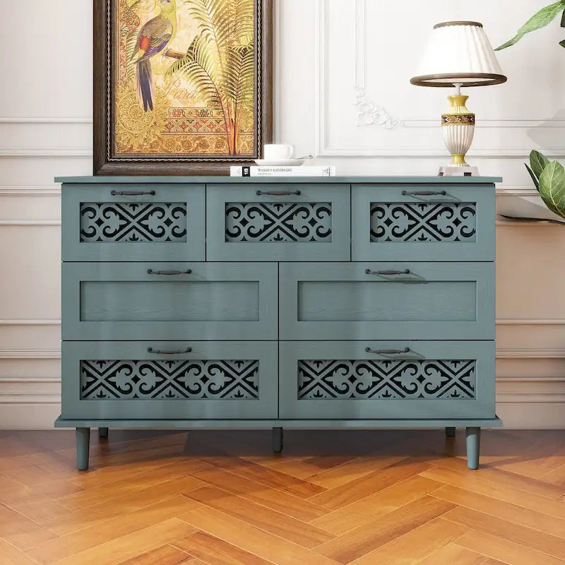 7 Drawer Cabinet American Furniture Suitable for Bedroom - N/A