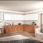 Kitchen Modern Collection Natural Teak & Black Color Base Size 10x8,5Ft Wide - 102x120