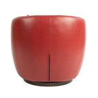 Upholstered Swivel Barrel Armchair with Storage Modern Living Room Side Chair for Bedroom/Office/Reading Spaces