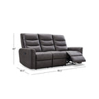 Abbyson Ford Fabric Manual Reclining Sofa