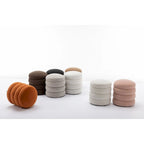 Velvet Round Ottoman Footrest Stool
