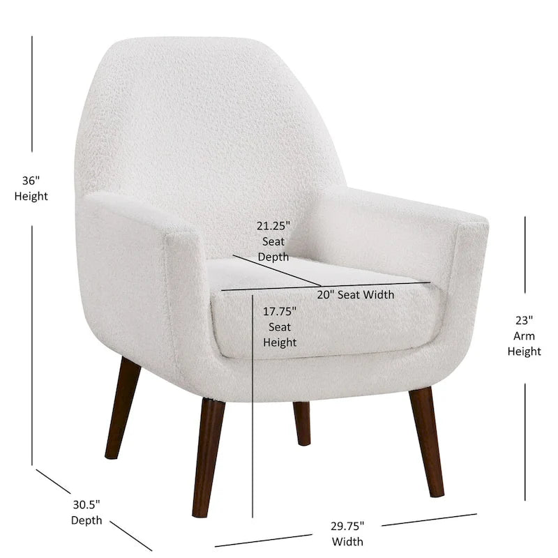 Pristina Boucle Fabric Arm Chair by Greyson Living