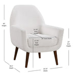 Pristina Boucle Fabric Arm Chair by Greyson Living