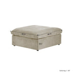 L-Shaped Convertible Modular Sectional Sofa Couch with Storage Seat
