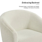 Hal Modern Boucle Armchair with Metal Legs Set of 2 by HULALA HOME