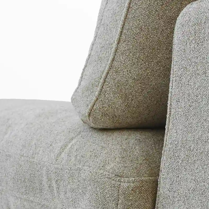Cloud Modular Sectional Sofa, 6 Seater Corner Sofa with Pillows and Ottoman
