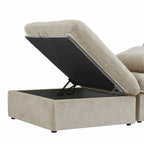Cloud Modular Sectional Sofa, 6 Seater Corner Sofa with Pillows and Ottoman