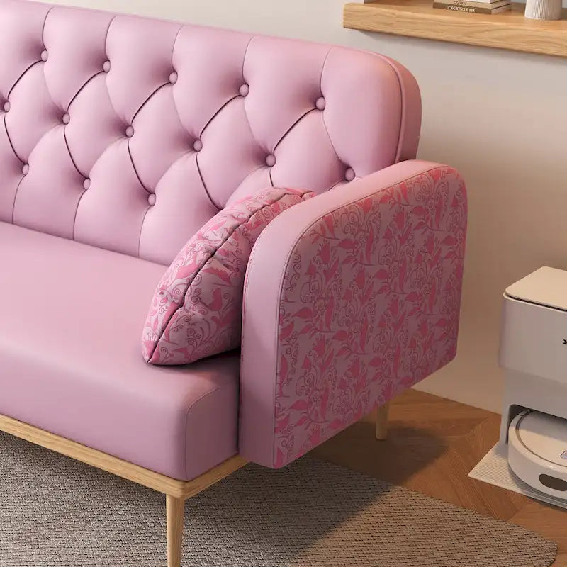 Loveseat sofa with tulip pattern