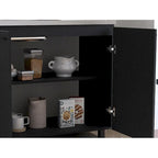 Napoles 2 Utility Sink with Cabinet, Stainless Steel Countertop, Interior Shelf