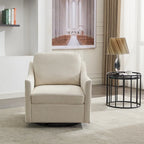 Modern Fabric Accent Swivel Chair with USB Ports, Set of 1