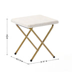 Oversized Folding Upholstered Saucer Chair with Ottoman