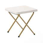 Oversized Folding Upholstered Saucer Chair with Ottoman