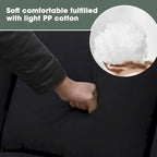 112*87 Sectional Sofa Couche Living Room Sets,7 Seats Sectional Sofa with Ottoman, L Shape Sofa Corner Couch Set with 3 Pillows
