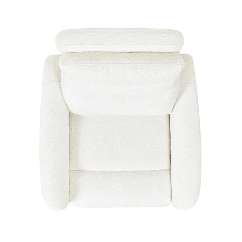 Bloomy 35.5 Boucle Upholstered High-Back Power Recliner Motion Chair