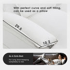 110*55 Modern U-Shaped Sectional Sofa with Waist Pillows,6-Seat Upholstered Symmetrical Sofa Furniture