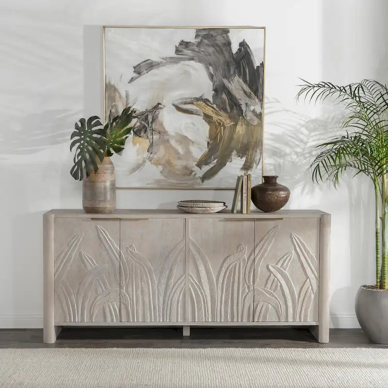 Classic Home Ledro 82 Solid Wood Sideboard