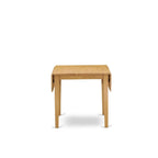 East West Furniture 3 Piece Dining Table Set- a Rectangle Kitchen Table and 2 Limelight Linen Fabric Upholstered Chairs, Oak
