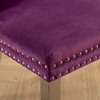 Tufted Solid Wood Contemporary Velvet Upholstered Dining Chair,2PCS