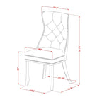 East West Furniture Dining Room Set Consists of a Rectangle Kitchen Table and Upholstered Chairs, Mahogany (Pieces Options)