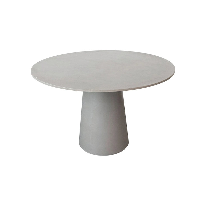 Grey Cement Round Dining Table for 4