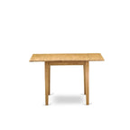 East West Furniture Dining Table Set- a Rectangle Dining Room Table and Faux Leather Chairs, Oak (Pieces Option)