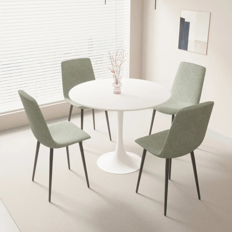 Walnut Round Tulip Dining Table - 31.5" Seats 2-4