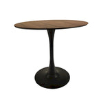 Walnut Round Tulip Dining Table - 31.5" Seats 2-4