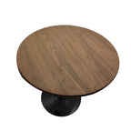 Walnut Round Tulip Dining Table - 31.5" Seats 2-4