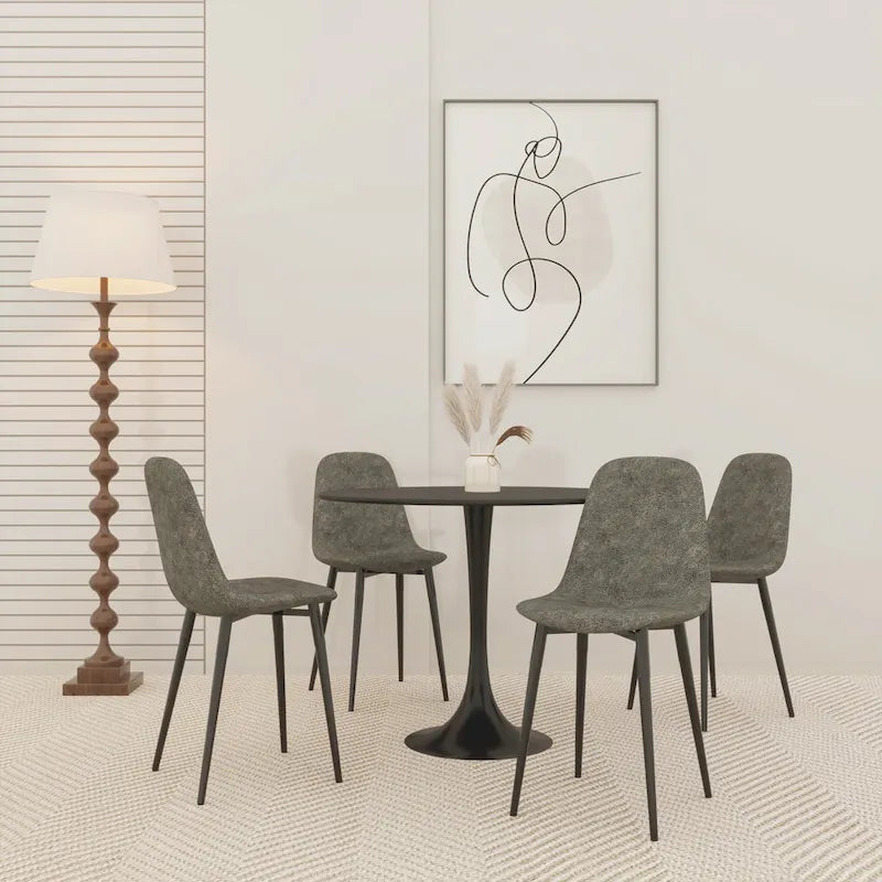 Walnut Round Tulip Dining Table - 31.5" Seats 2-4