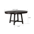 Vintage Stylish Extendable Dining Table with a Removable Leaf