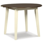 Signature Design by Ashley Woodanville Cream/Brown 5-Piece Dining Package