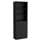 Kenyon 3pc Set 74 Wide 5-Shelf and Cabinet Bookcase