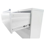 3-Drawers 14.96 W Metal Vertical File Cabinet with Lock Office Home Vertical File Cabinet for A4 Legal/Letter Size