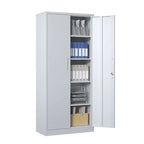 Metal Garage Storage Cabinet Tool Steel with Doors and 4 Shelves