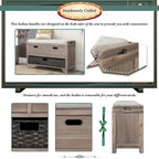 Storage Bench with Removable Basket and 2 Drawers