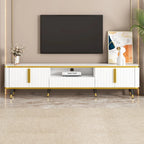 TV Stand with Gold Accents - For TVs Up to 85"