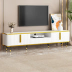 TV Stand with Gold Accents - For TVs Up to 85"