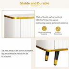TV Stand with Gold Accents - For TVs Up to 85"