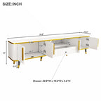 TV Stand with Gold Accents - For TVs Up to 85"