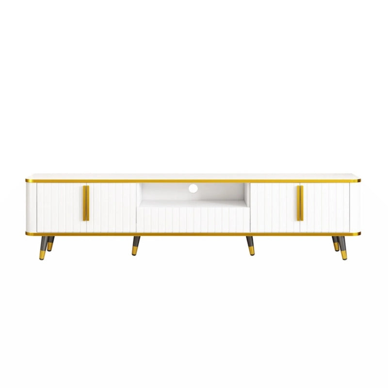 TV Stand with Gold Accents - For TVs Up to 85"