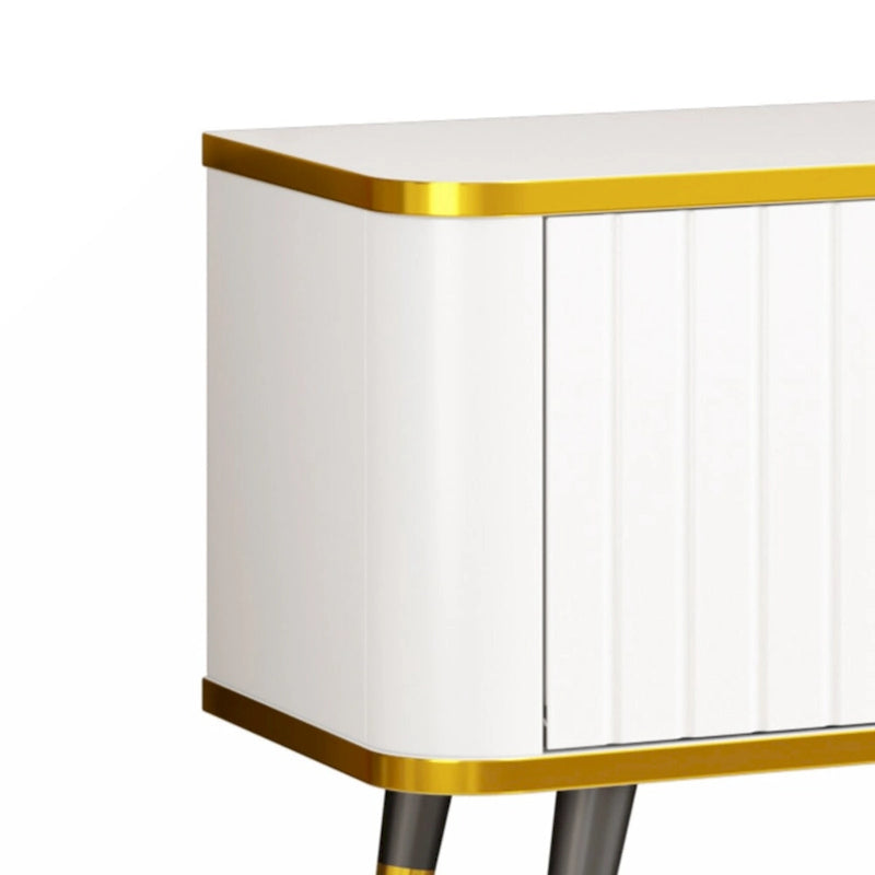 TV Stand with Gold Accents - For TVs Up to 85"