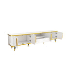 TV Stand with Gold Accents - For TVs Up to 85"