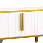 TV Stand with Gold Accents - For TVs Up to 85"