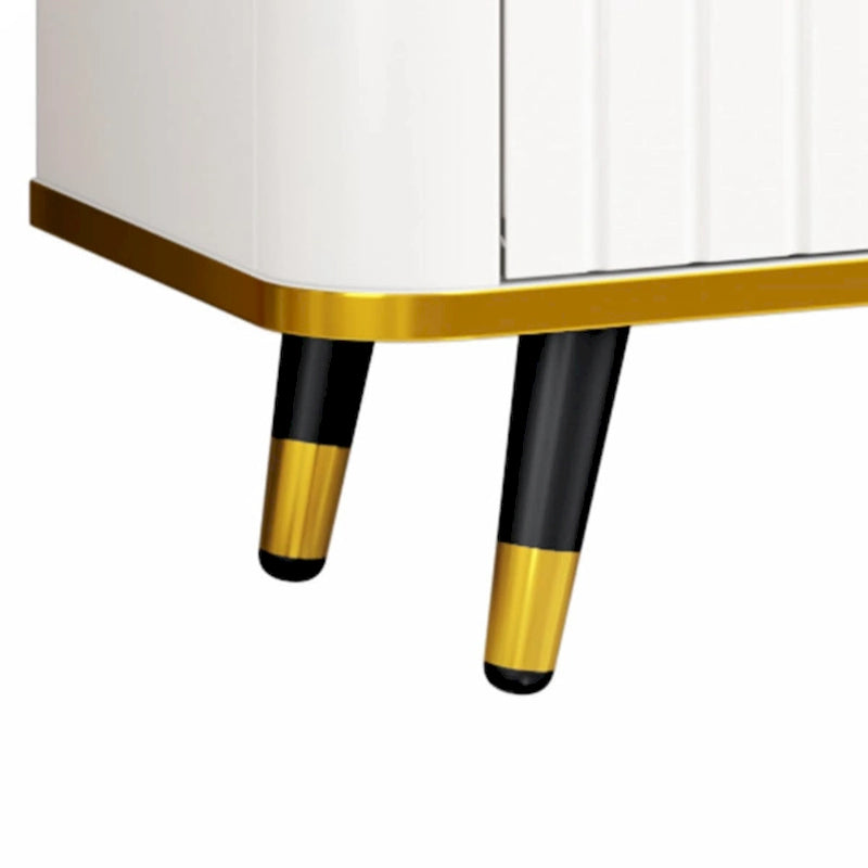 TV Stand with Gold Accents - For TVs Up to 85"