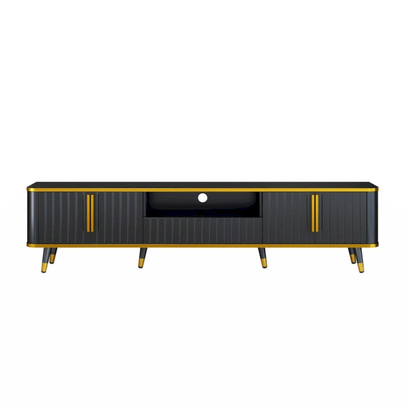 TV Stand with Gold Accents - For TVs Up to 85"