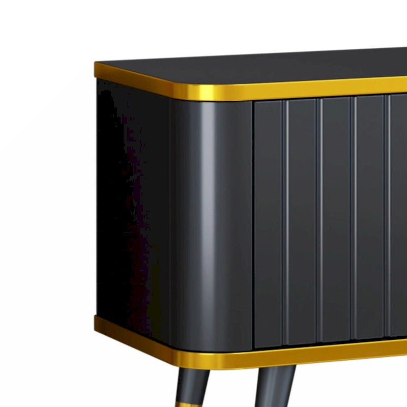 TV Stand with Gold Accents - For TVs Up to 85"