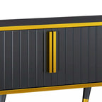 TV Stand with Gold Accents - For TVs Up to 85"