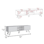 Vassel 2-Cabinet TV Stand Hairpin Legs