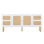 Merax Woven Media Console Table for TVs Up to 70