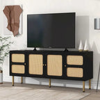 Merax Woven Media Console Table for TVs Up to 70